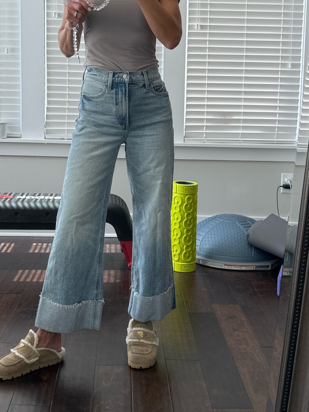 Pistollla High Rise cuffed jean